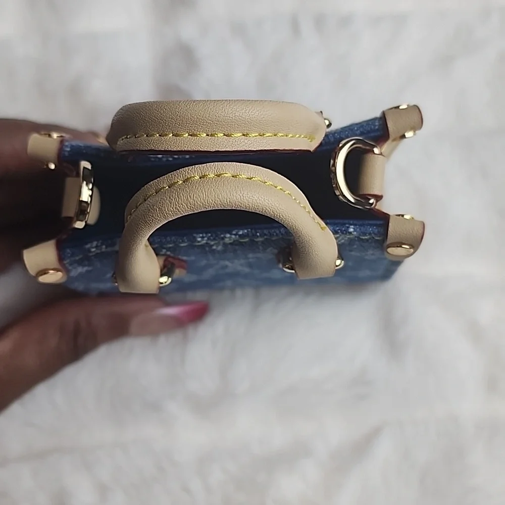 Upcycled Denim Crossbody Bag - Picture 3 of 5